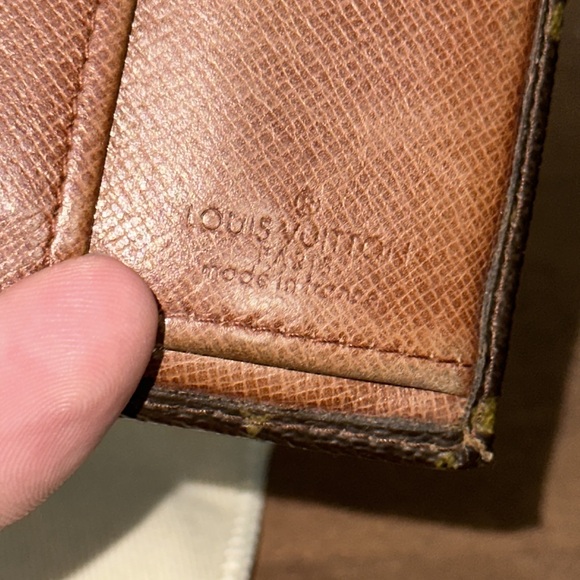 Louis Vuitton monogram billfold wallet 1980s rare - Picture 7 of 11